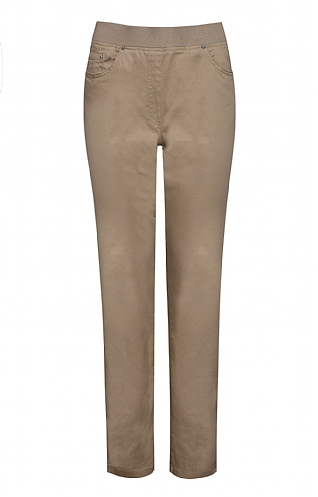 Ladies Brax Pamina Denim Jean - Beige