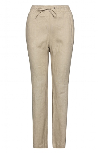 Lebek Ladies Linen Trousers - Natural
