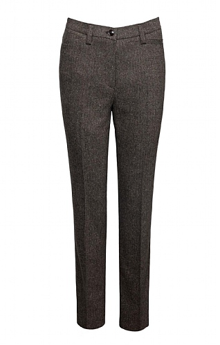 Ladies Gardeur Kayla Trousers, Brown Herrinbone