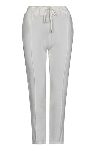 House Of Bruar Ladies Cotton Joggers, Off White