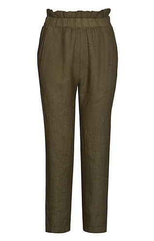 House Of Bruar Ladies Linen High Waisted Trousers