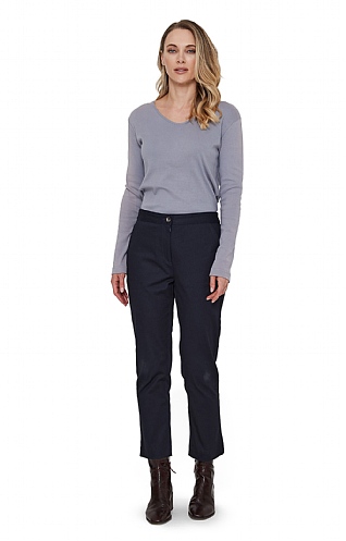 Ladies Adini Iris Trousers - Navy Blue, Navy