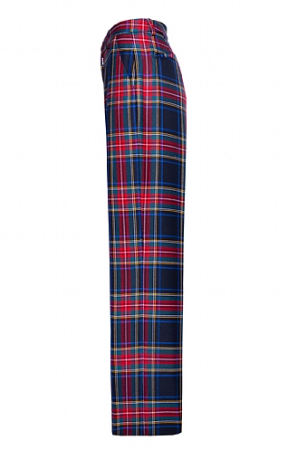 Ladies blue deals tartan trousers