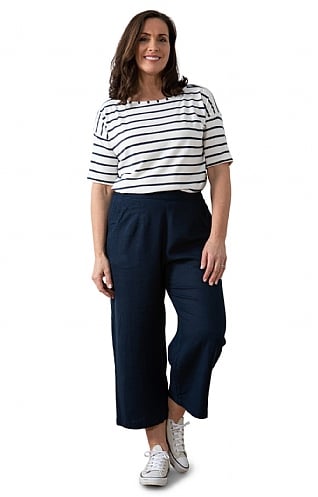 Ladies Lily & Me Drift Trousers - Navy Blue, Navy