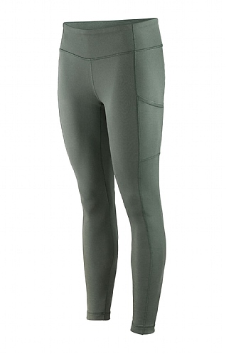 Ladies Patagonia Pack Out Tights, Hemlock Green