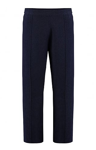 House Of Bruar Ladies Cotton Trousers - Navy Blue, Navy