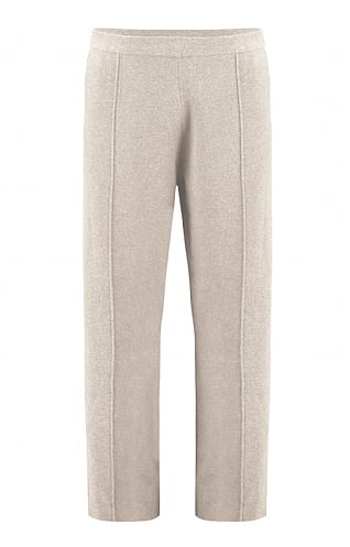 House Of Bruar Ladies Cotton Trousers, Pearl Mel