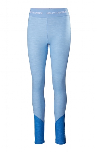 Ladies Helly Hansen Base Layer Merino Leggings, Bright Blue