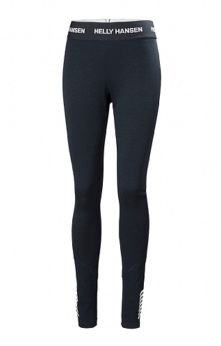 Ladies Helly Hansen Base Layer Merino Leggings - Navy Blue, Navy