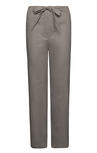 House of Bruar Ladies Linen Mix Trousers, Stone