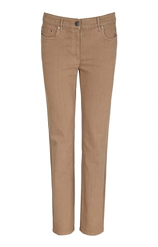 Zerres Ladies Coloured Denim Jeans - Beige