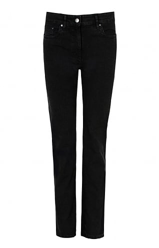 Zerres Ladies Coloured Denim Jeans - Black, Black