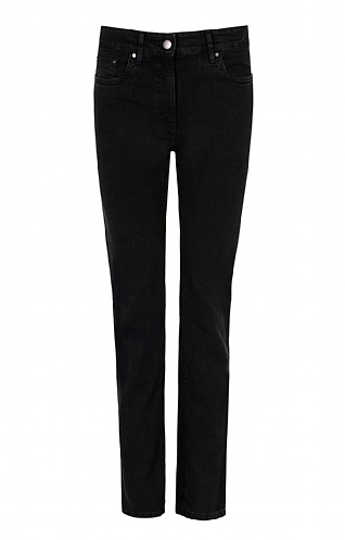 Zerres Ladies Coloured Denim Jeans - Black, Black