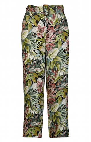 Zerres Ladies Print Linen Trousers
