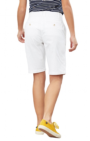 ladies white chino shorts