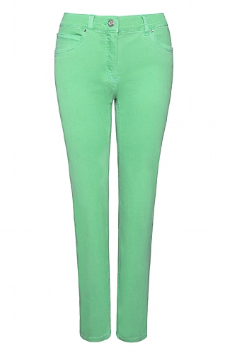 Ladies Anna Montana Magic Stretch Jeans - Jade Green, Jade