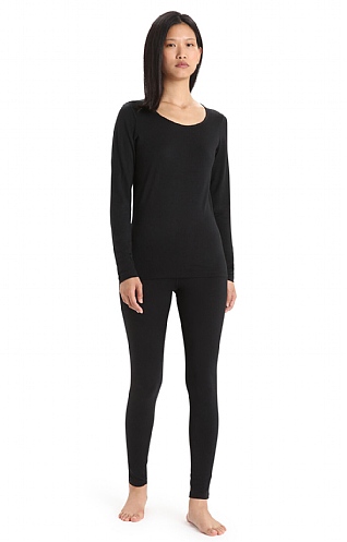 Ladies Icebreaker Oasis Leggings - Black, Black