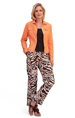 Ladies Pomodoro Zebra Trousers, Orange
