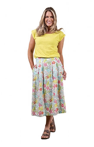 Ladies Lily & Me St Ives Print Skirt