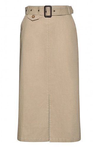 House of Bruar Ladies Chino Long Skirt, Sand