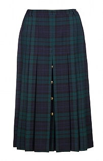 Ladies Gold Button Skirt