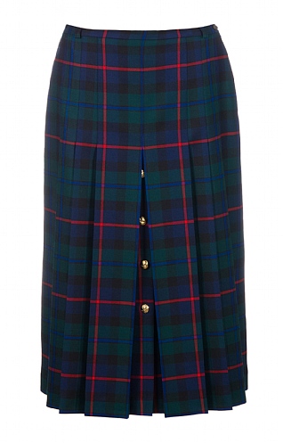 Ladies Gold Button Skirt