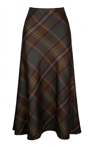 Ladies Plaid Bias Skirt