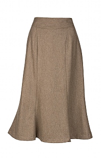 Flannel Fluted Skirt