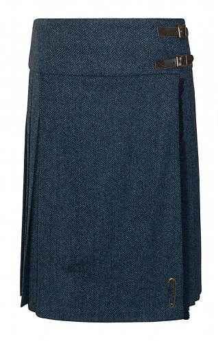 Ladies Long Tweed Kilt