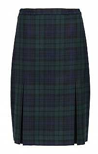 House of Bruar Plaid Invert Pleat Skirt - Blackwatch Tartan, Blackwatch