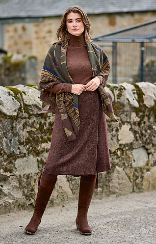 House of Bruar Ladies Tweed Crossover Skirt