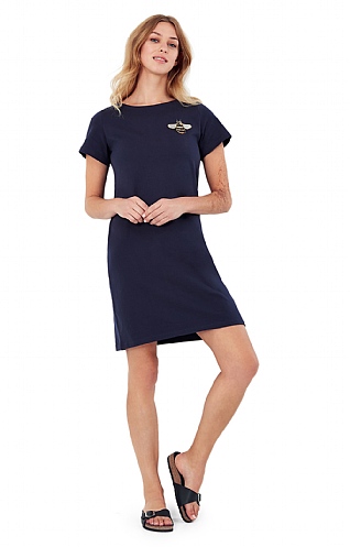 Ladies Joules Riviera Embroidered Dress