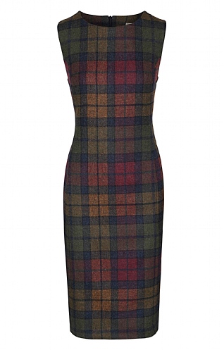 Tweed Sleeveless Shift Dress