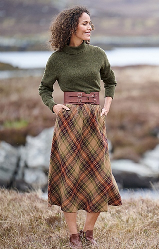 House of Bruar Ladies Simple Float Skirt