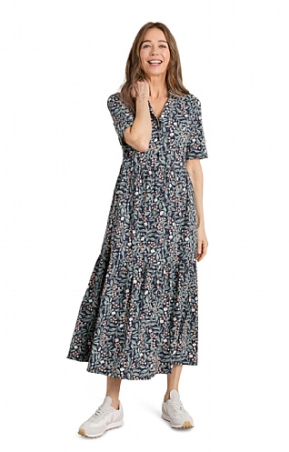 Ladies Seasalt Priddacombe Dress, Ceramic Floral Maritime