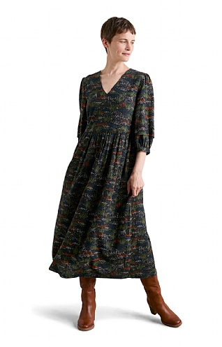 Ladies Seasalt Sea Line Dress, Moor Meadown Onyx