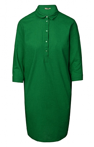 Smith & Soul Ladies Collared Shift Dress - Green