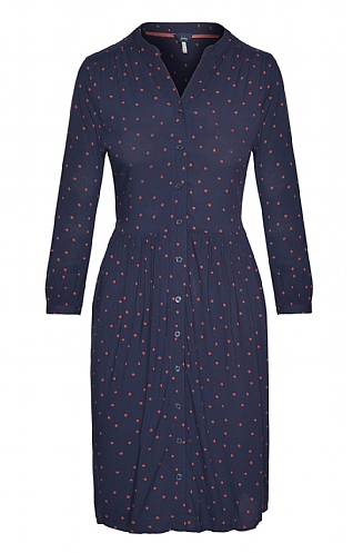 Ladies Joules Maddie Dress, Navy Spot