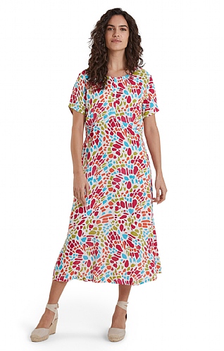 Ladies Adini Avilla Dress, Butterfly Multi