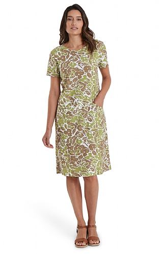 Ladies Adini Ivy Dress, Honolulu Moss/Caribou