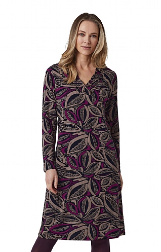 Ladies Adini Maple Dress, Abstractleaf Multi