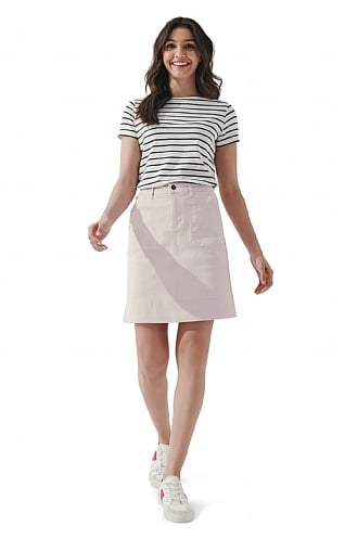 Ladies Crew Clothing Remy Denim Skirt, Pink