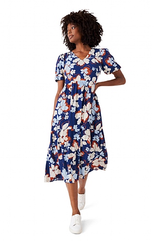 Ladies Crew Clothing Issy Dress, Aiden Print