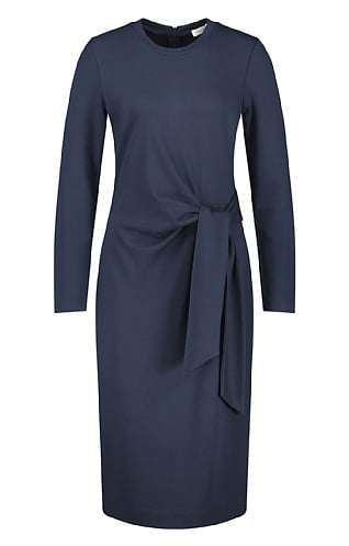 Ladies Gerry Weber Tie Waist Dress - Navy Blue, Navy