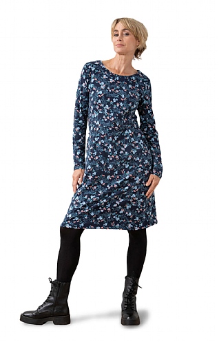 Ladies Lily & Me Halmore Dress, Daisy Navy