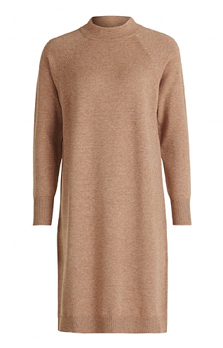 Ladies Betty Barclay Knitted Dress, Camel Mel