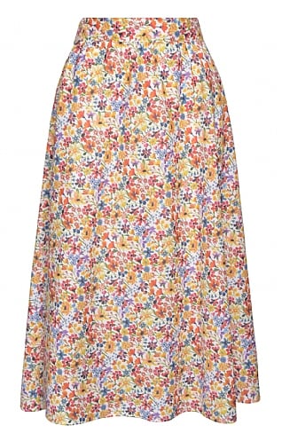 House of Bruar Ladies Skirt<br>Made With Liberty Fabric, Summer Oasis