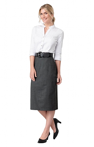 Wool Blend Pocket Pencil Skirt Wool Blend Pocket Pencil Skirt