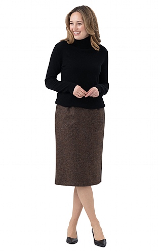 House of Bruar Ladies Classic Skirt - Blue Green