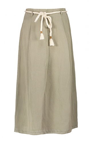 Ladies Gardeur Rope Belt Skirt - Beige